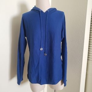 Michael Kors Cobalt Blue Hooded Sweater